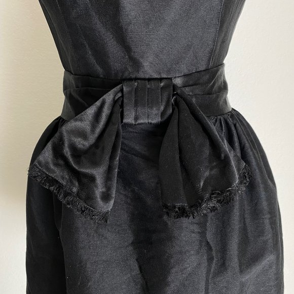 Milly sz 4 flare sleeveless scoop neck bow mini cocktail party dress - Picture 5 of 12